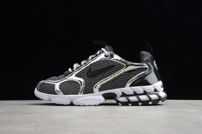 NIKE x STUSSY - Air Zoom Spiridon Cage 2 "Pure Platinum" - Image 2