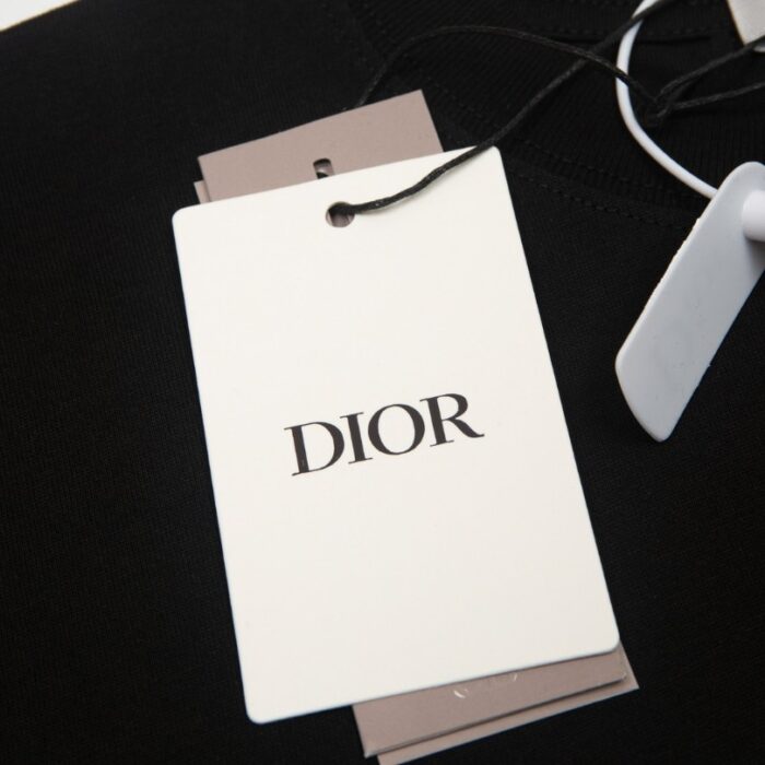 T-shirt Christian Dior Embossed Monogram Navy DO062 - Image 8