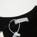 T-shirt Christian Dior Embossed Monogram Navy DO062 - Image 9