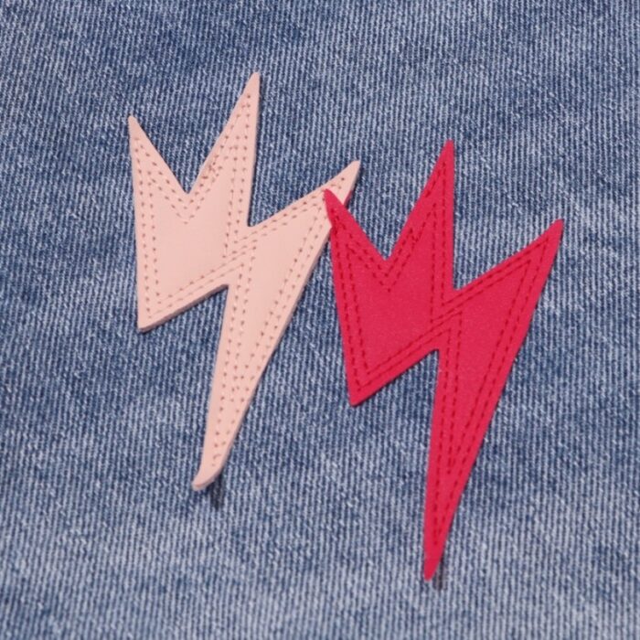 Jeans Denim Lightning Bolt Print CH045 - Image 4