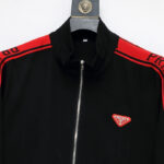 Tracksuit Prada White and Black Red Stripe PD050 - Image 7