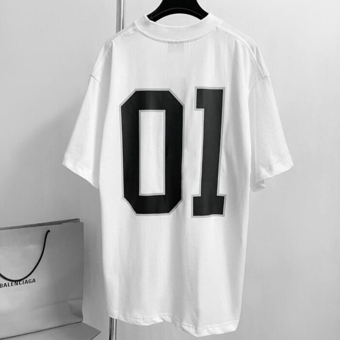T-shirt- Balenciaga Basketeball White BL113 - Image 2