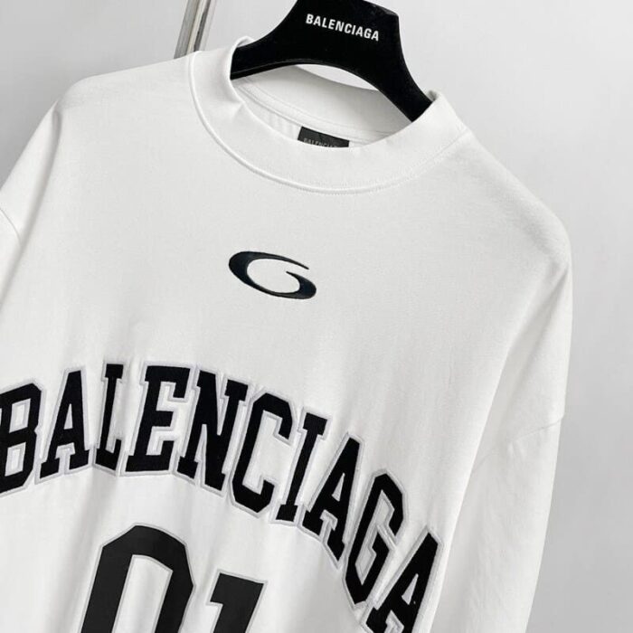 T-shirt- Balenciaga Basketeball White BL113 - Image 4