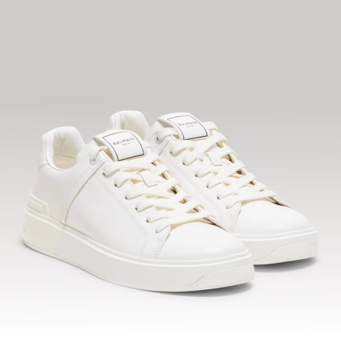 Balmain B-Court Trainer in Calfskin BM020 - Image 2