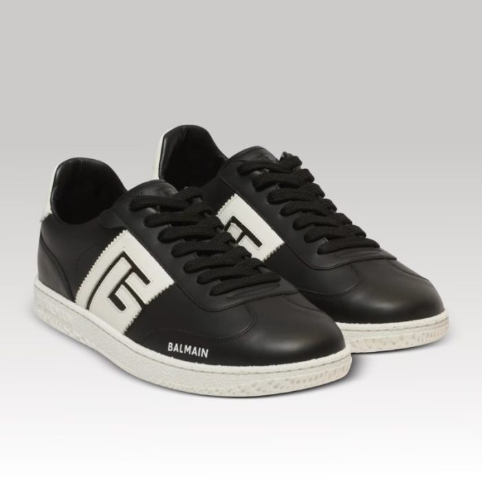 Balmain Calfskin Swan Trainer BM026 - Image 5