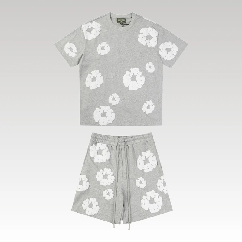 Set Denim Tears White Clouds Grey - Drip Slum