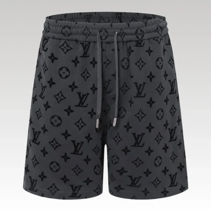 Shorts Louis Vuitton Monogram Grey Black - Drip Slum