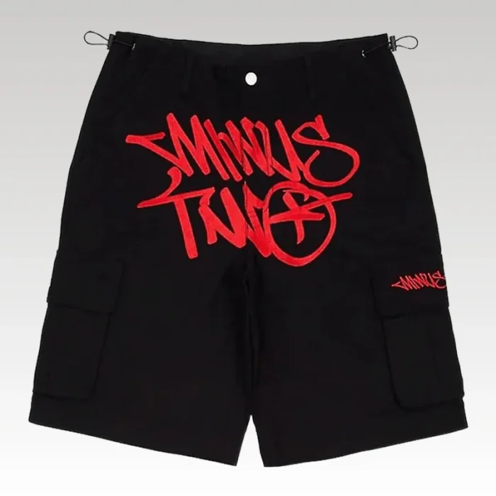 Shorts Minus Two Cargo Red - Drip Slum
