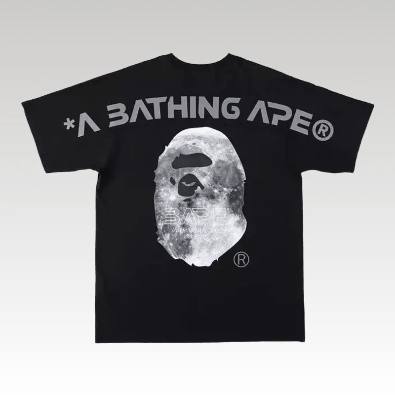 T-shirt BAPE Ape Head Moon - Drip Slum